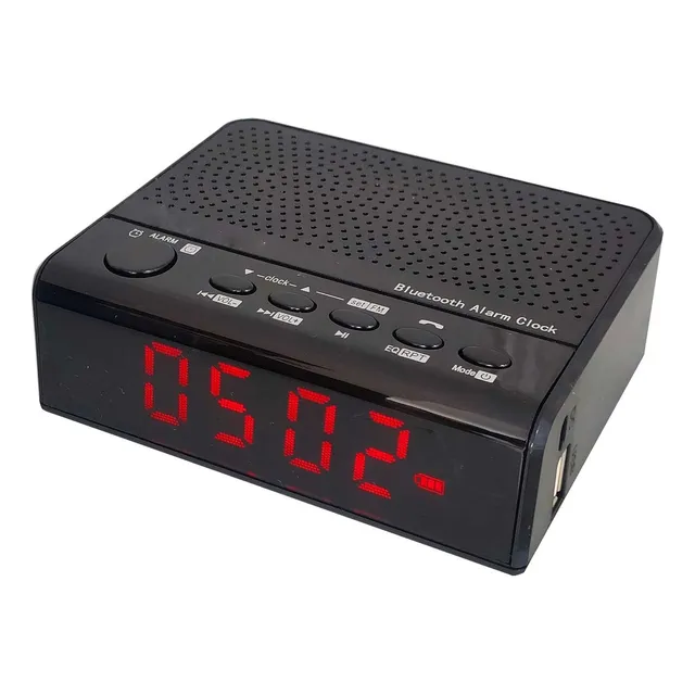 Radio Reloj Despertador Digital Reproductor Usb + Bluetooth!