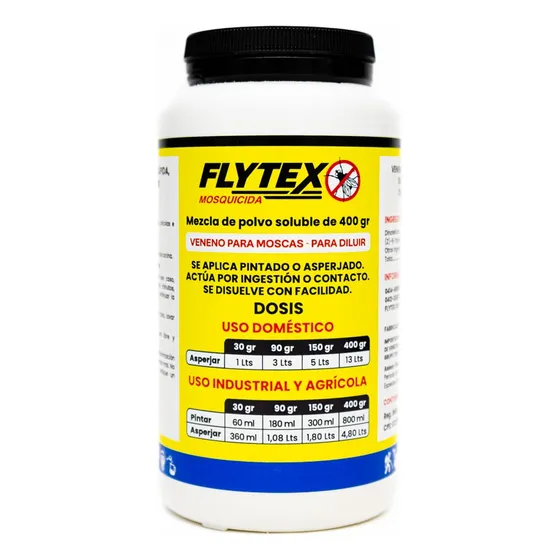 Flytex Mosquicida Tarro De 400 G Insecticida Mata Moscas
