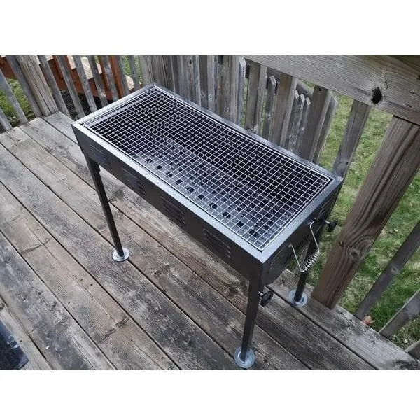 Bbq Portatil Altura Ajustable Parrillera Asado Barbecue
