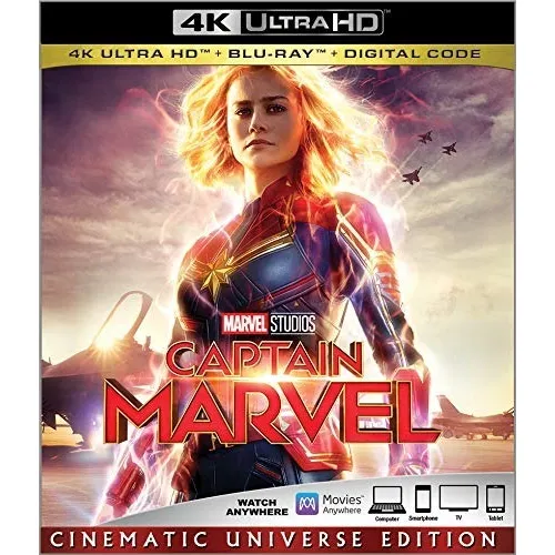 Blu Ray 4k Ultra Hd Captain Marvel Original Dc  