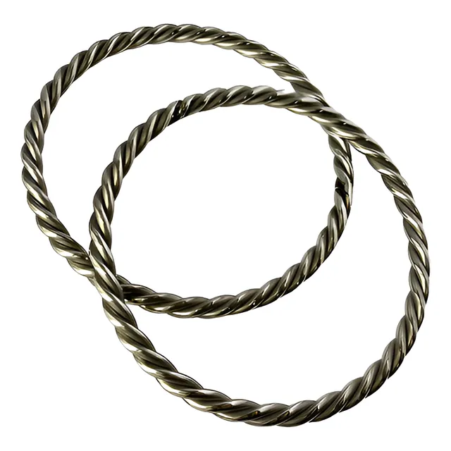 Estribo Inox Argola Torcido Sem Alça Burro Mula 12x S Juros