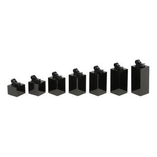 3 De De La Joyería Del Sostenedor Del Soporte Cuboide Negro 3 De De La Joyería Del Sostenedor Del Soporte Cuboide Negro