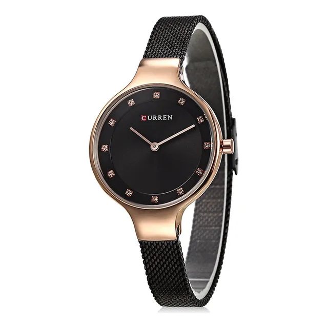 Reloj Mujer Curren 9008 Pulsera De Malla Acero Inoxidable