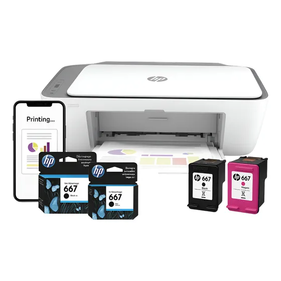 Multifuncion Hp Deskjet Ink 2875 Wifi + 4 Tintas Originales