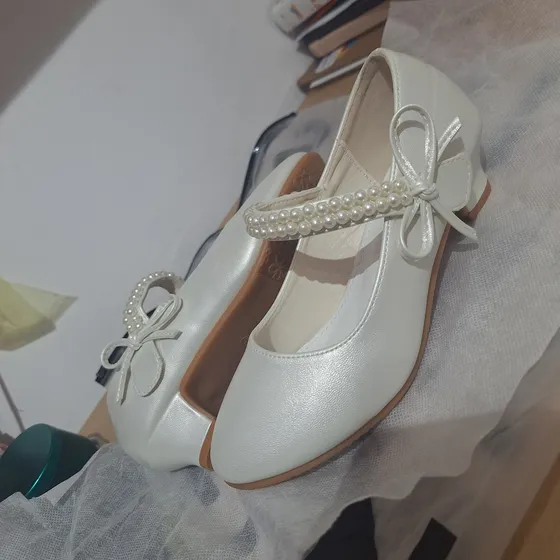 Zapatos Blancos Para Primera Comunion Talla 35 Horma Pequeña