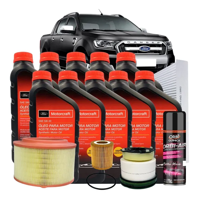 Kit Revisao 5w30 Ranger 2.2 3.2 2016 2017 2018 2019 2020