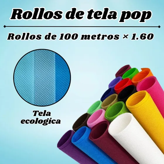 Tela Pop Ecológica Colores Varios Gr 80, Excelente Precio