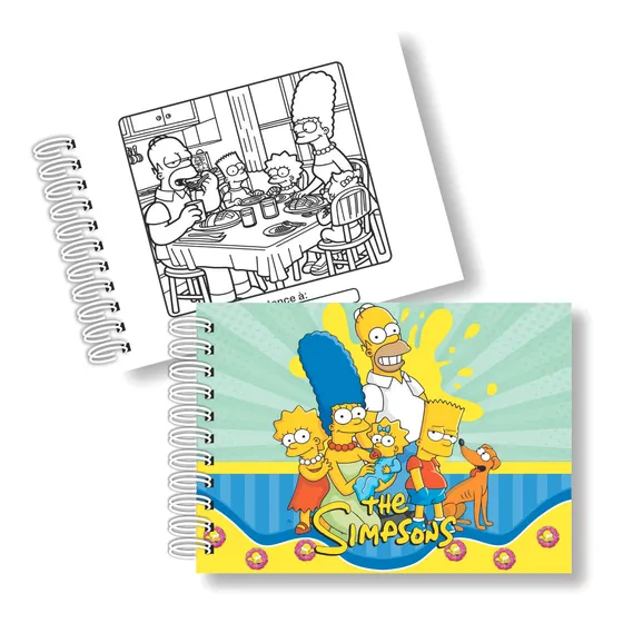 Livro De Colorir Estilo Bobbie Goods (coleçao Nostalgia) Tamanho A5 (fohas Grossas, 180g) Simpsons, 101 Dálmatas, Flinkstons, Rugrats Baby, Sakura, Tom E Jerry, Looney Tunes, Star Wars, Entre Outros