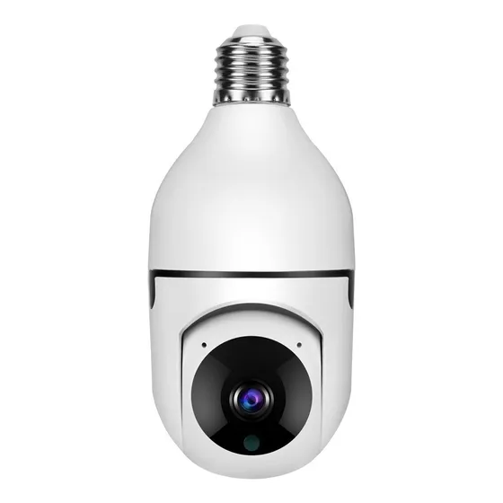 Cámara Ip Giratoria Tipo Bombillo Wifi 360º