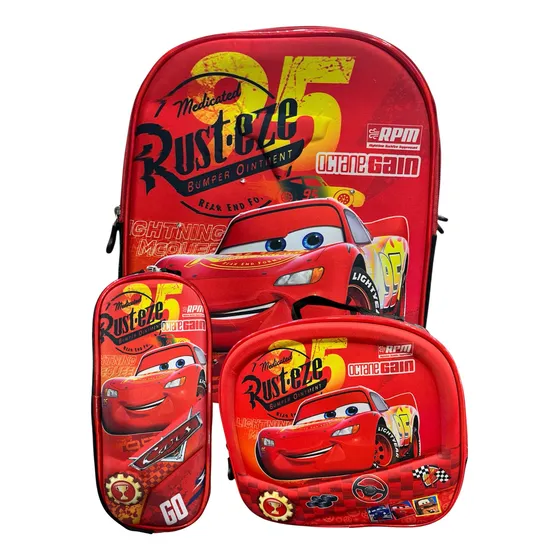 Bolso Morral Escolar Cars Mediano Infantil