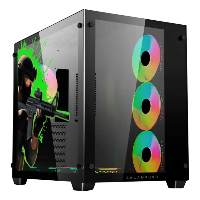 Gabinete XTREME PC GAMING Counter Strike 2 Edition Media Torre 4 Fan RGB Negro CXTCS930BK