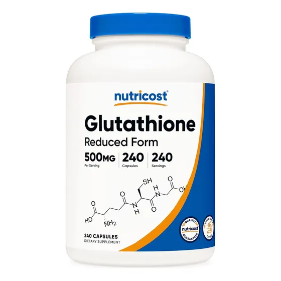 Original Nutricost Glutathione Glutatione 500mg 240 Capsulas