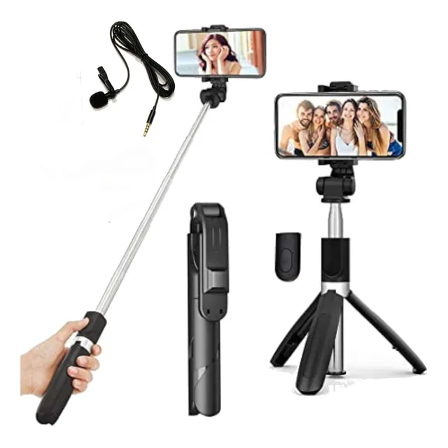 Kit Youtuber Micrófono Solapa + Mini Trípode Cámara Celular