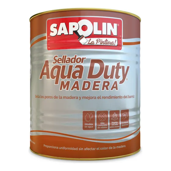 Sellador Aqua Duty  Sapolin Madera 1/4 Gal Base Agua