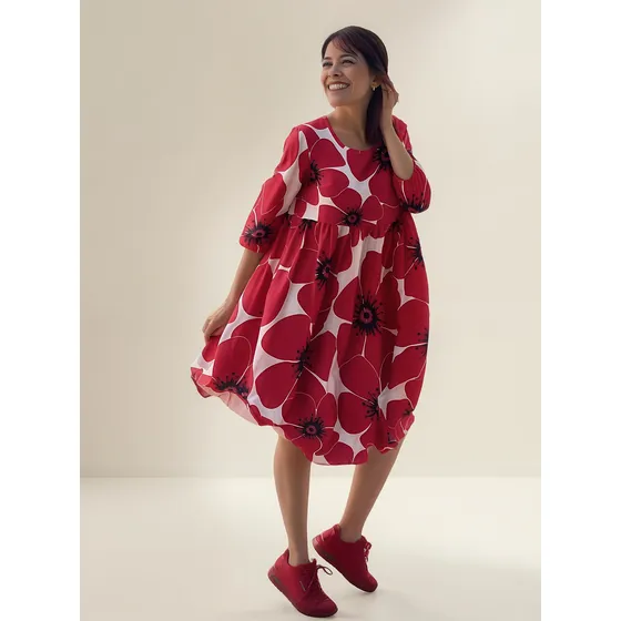 Vestido Rocco Modelo Flower Asd-053 Talles Del M Al 3xl