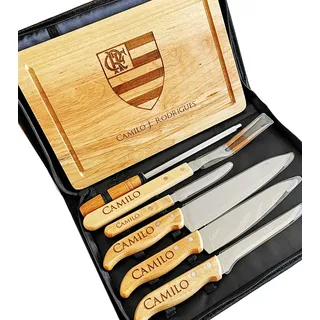 Kit Churrasco Personalizado - 8 Peças Kit Churrasco Personalizado - 8 Peças