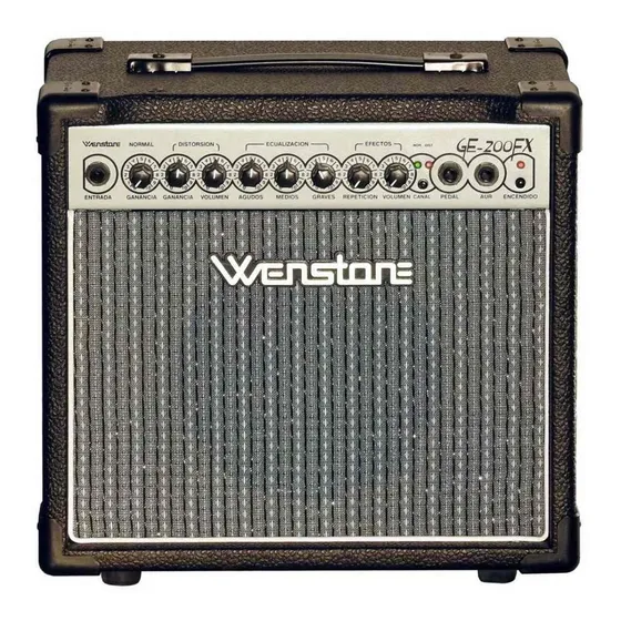 Amplificador Guitarra Electrica Wenstone Ge-200fx 8  20 Watt
