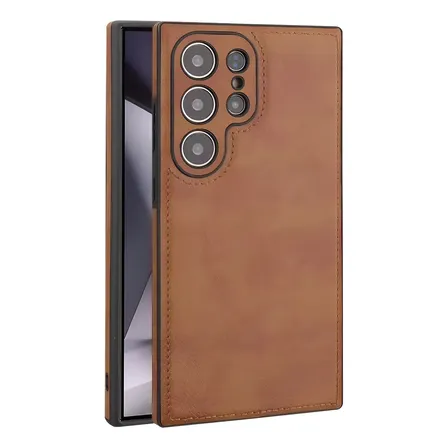 Capa Capinha Para Samsung Galaxy De Couro Luxuoso