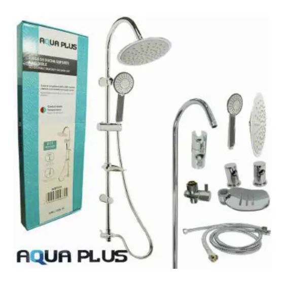 Regadera Ducha Set Ajustable Doble Funcion