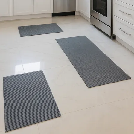 Kit Tapete 3 Peças Passadeira Premium Soft Emborrachada Luxo
