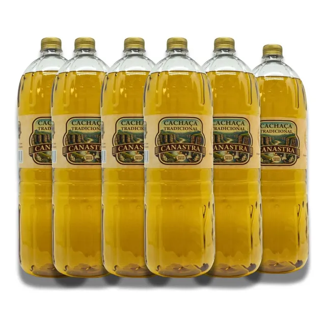 6 Cachaça Tradicional Canastra Carvalho Europeu 2l - 38% Alc