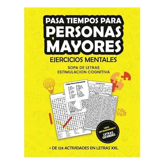 Libro: Juegos De Estimulación Cognitiva Para Personas Para A