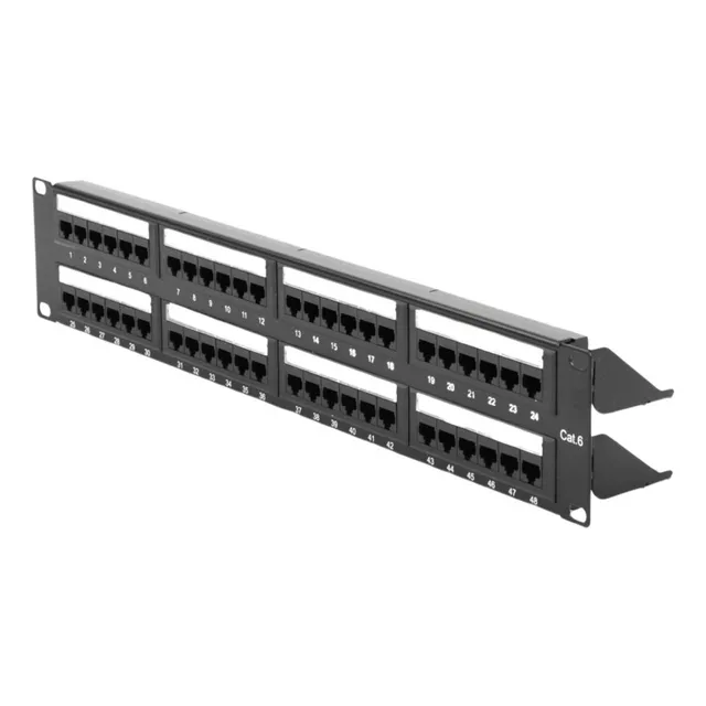 Panel De Parcheo De Impacto 19  48 Puertos 2u / Lp-pp-608