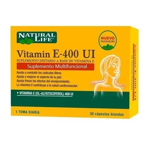 Natural Life Natural Life Vitamin E 400ui X 30 Tabletas