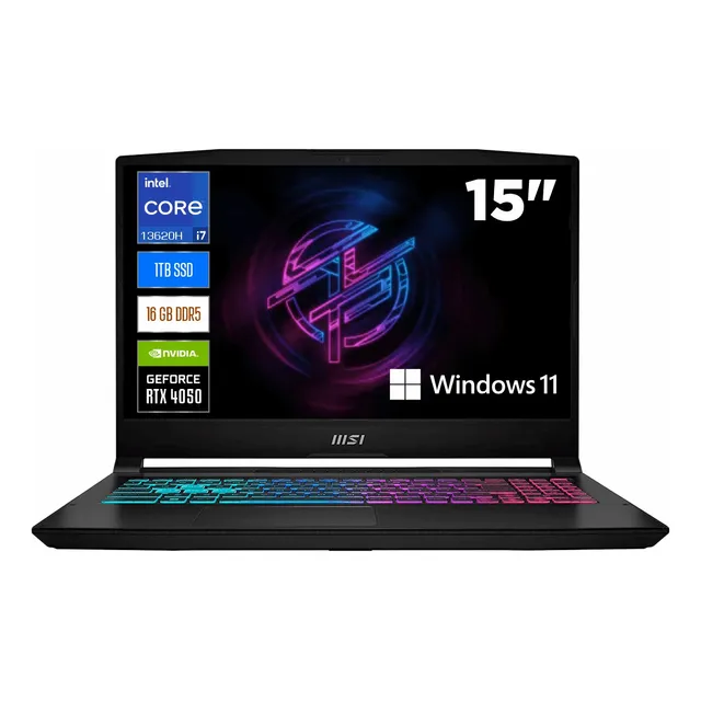 Portátil Gamer Katana 15 Core I7 13th 16gb Rtx 4050 1tb Fhd