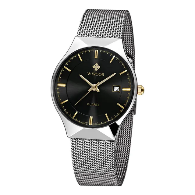 Hombres Nuevos Relojes De Lujo Ultra Thin Banda De 5d38y