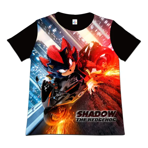 Franela Camisa Niño Shadow The Hedgehog En Poliester