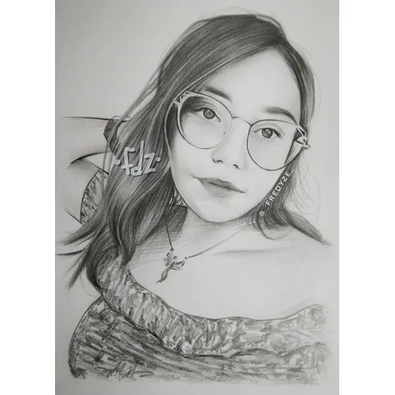 Dibujo A Lapiz Retrato Sketch Arte Profesional 