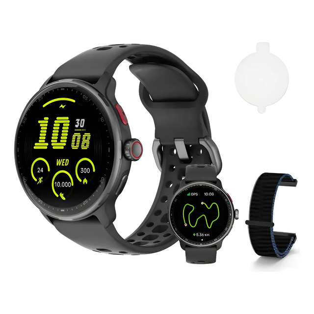Relógio Smartwatch Bettdow Fb050 Gps Tela Amoled 1.43  Preto