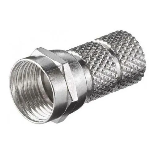 Conector Para Cable Coaxial Rg6 Para Enroscar  X100 Und