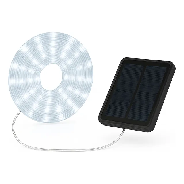 Tira Led Solar Para Exterior 5 Metros Resistente Al Agua