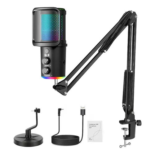 Microfone Com Fio Headset Omnidirecional Kadosh K82 P2 Rosca Cor