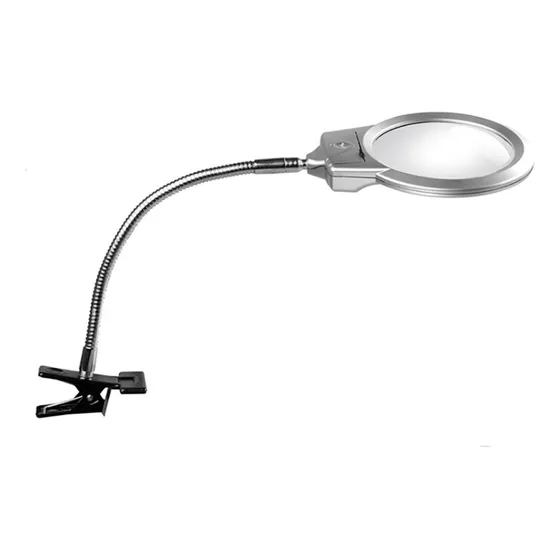 Lupa Con Lámpara Sin Lámpara Lupa De Luz Con Manos