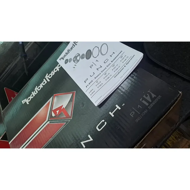 Caixa Original Subwoofer Rockford Fosgate 12 Punch P1s4 12
