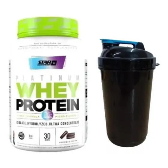 Platinum Whey Protein Star Nutrition 2lb Proteina Con Shaker