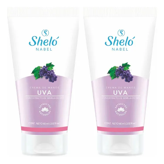 Crema De Manos Uva Mantén Tus Manos Suaves Y Saludables 2pz