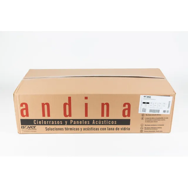 Placa Andina Rustico Cielorraso Isover Aislante Caja X16 