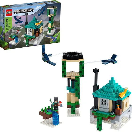 Lego Minecraft Torre Cielo Aldea Nether Dungeon Creeper End