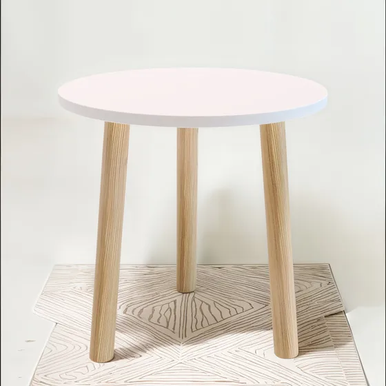 Moru Mesa Auxiliar De Lámpara O Libros Pro, Mueble O Librero Color Blanco