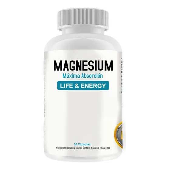 Magnesio Oxido Eth Suplemento 30 Cápsulas En Frasco
