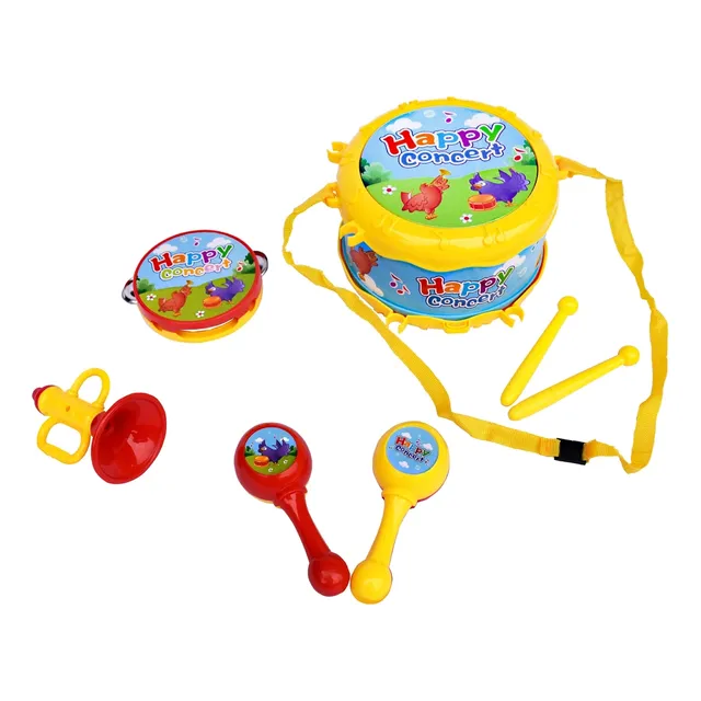 Set Musical Tambor - Pandereta - Trompeta - Maracas 9879