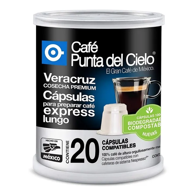 Café Punta Cielo 20 Capsulas Veracruz Compatible Nespresso