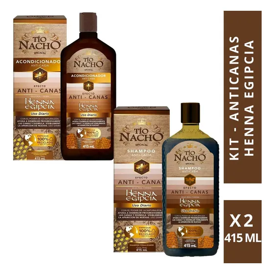 Tio Nacho Shampoo Y Acondicionador Anti- Canas 415 Ml