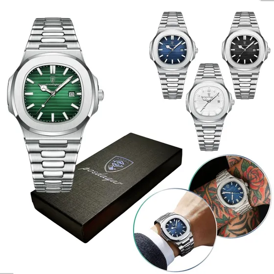 Relógio Poedagar Luxo Masculino Casual Elegante Com Caixa