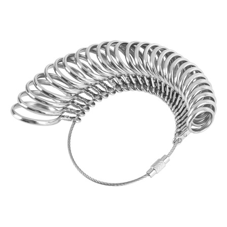 Medidor De Anillos De Dedo De Acero Inox. 27pcs Medidor De Anillos De Dedo De Acero Inox. 27pcs