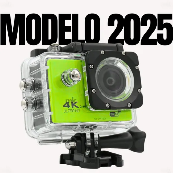 Cámara Digital Tipo Go Pro Deportiva 4k Hd Wifi Modelo 2025